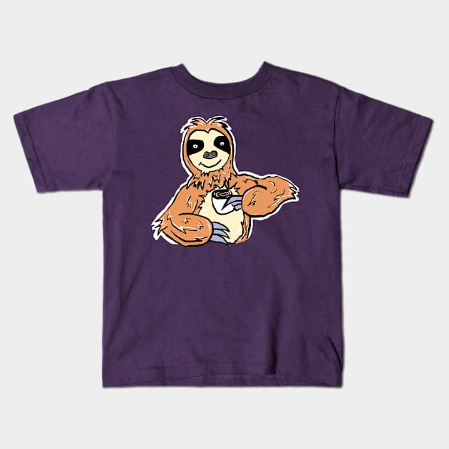 Sloth Kids T-Shirt by Brianjstumbaugh